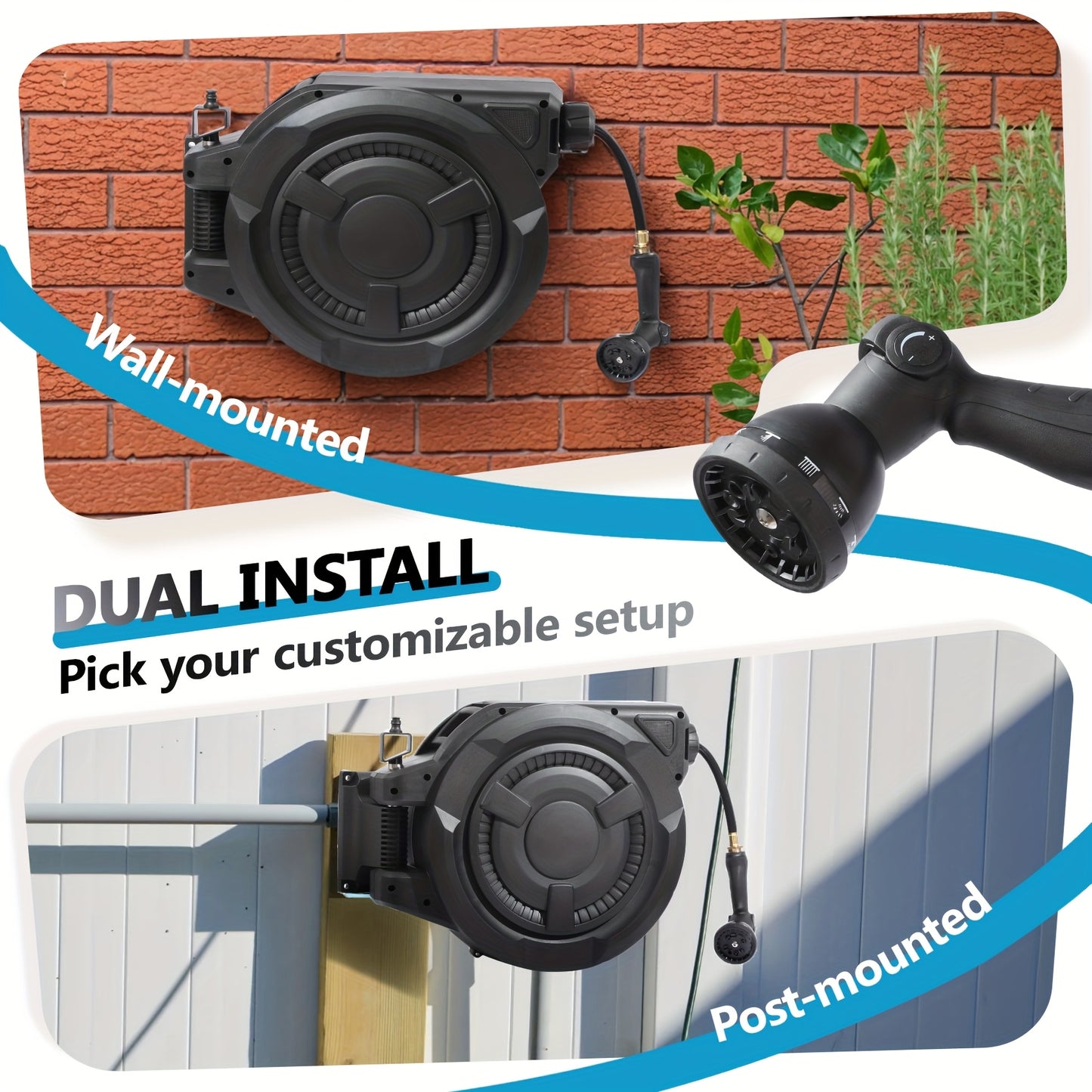 Little Dove Garden Hose Reel Automatic With Slow Return