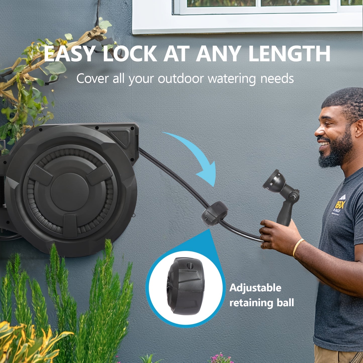 Little Dove Garden Hose Reel Automatic With Slow Return