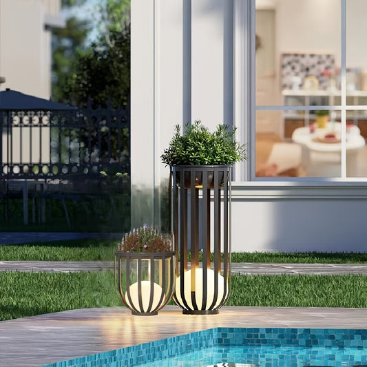 Solar Floor Lamp Outdoor IP65 Uplight Remote Control