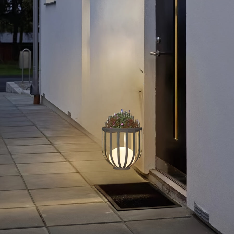 Solar Floor Lamp Outdoor IP65 Uplight Remote Control