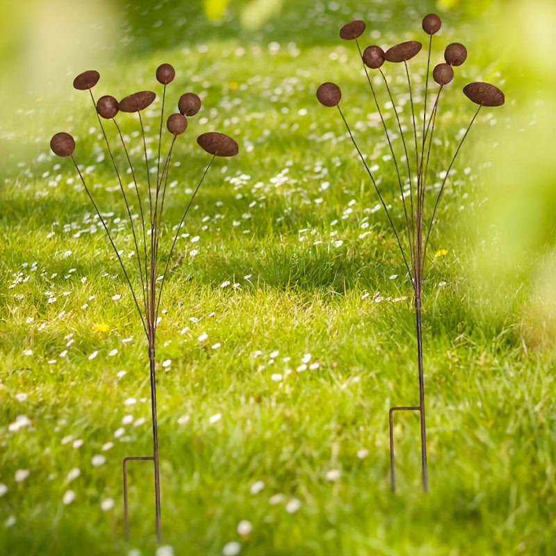 Makelift Studio Handmade Metal Kinetic Floral Garden Stake