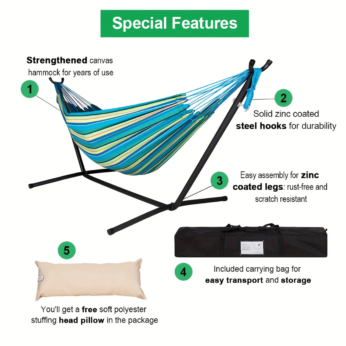 Lazy Daze Hammocks Double Hammock With Carrying Case