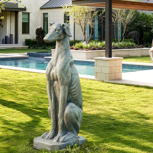 Magnesium Puppy Statue Outdoor Garden Decor Durable
