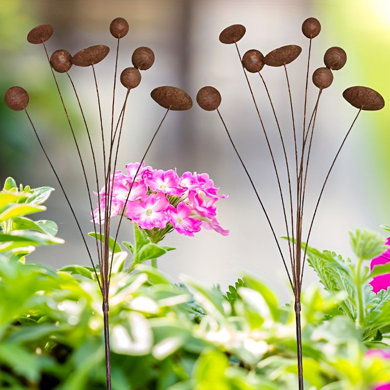 Makelift Studio Handmade Metal Kinetic Floral Garden Stake