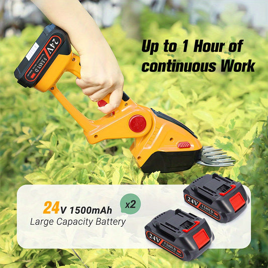 Garden Mainte Cordless Hedge Trimmer With 2 Batteries