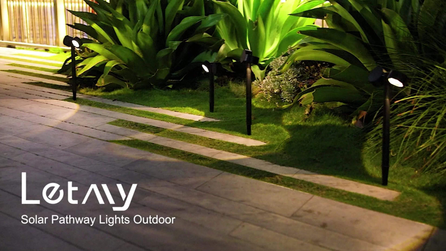 4 Pack Solar Pathway Lights Outdoor Waterproof 18 LED
