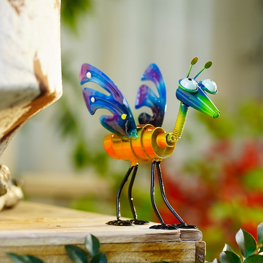Iron Grasshopper Outdoor Statue Garden Decor Lawn Ornament