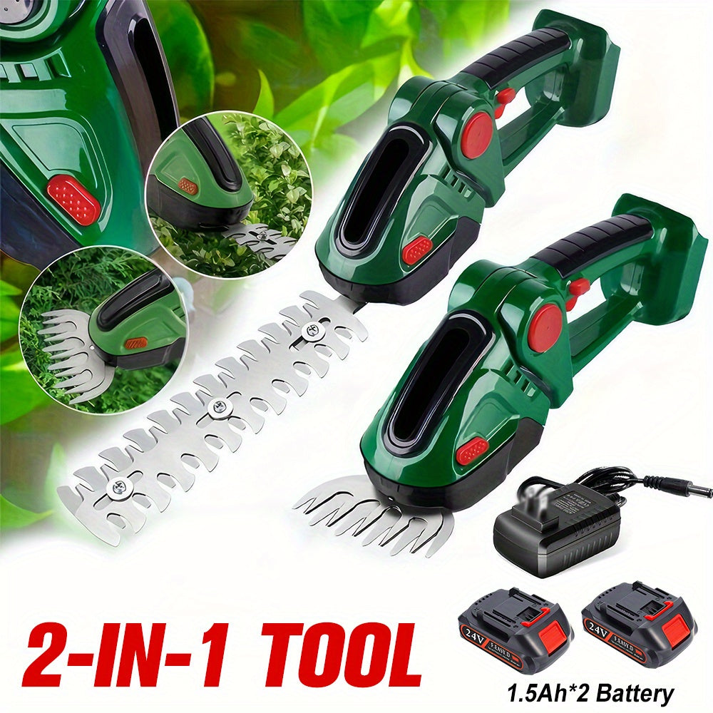Garden Mainte Cordless Hedge Trimmer With 2 Batteries
