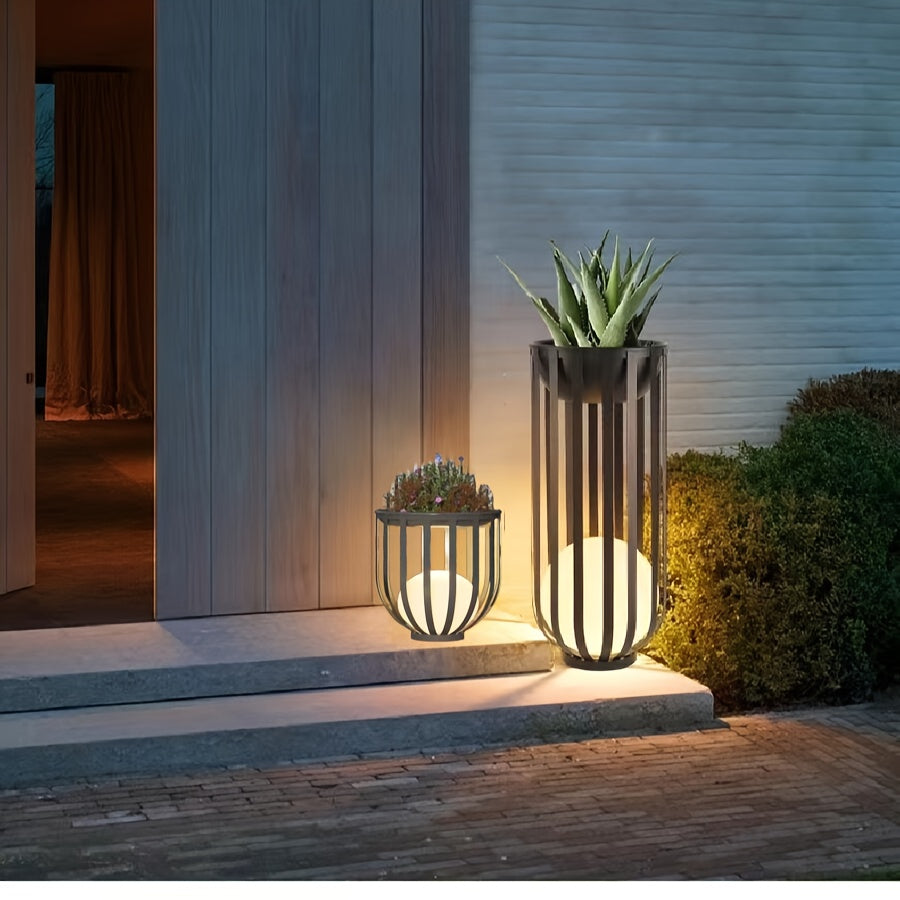 Solar Floor Lamp Outdoor IP65 Uplight Remote Control