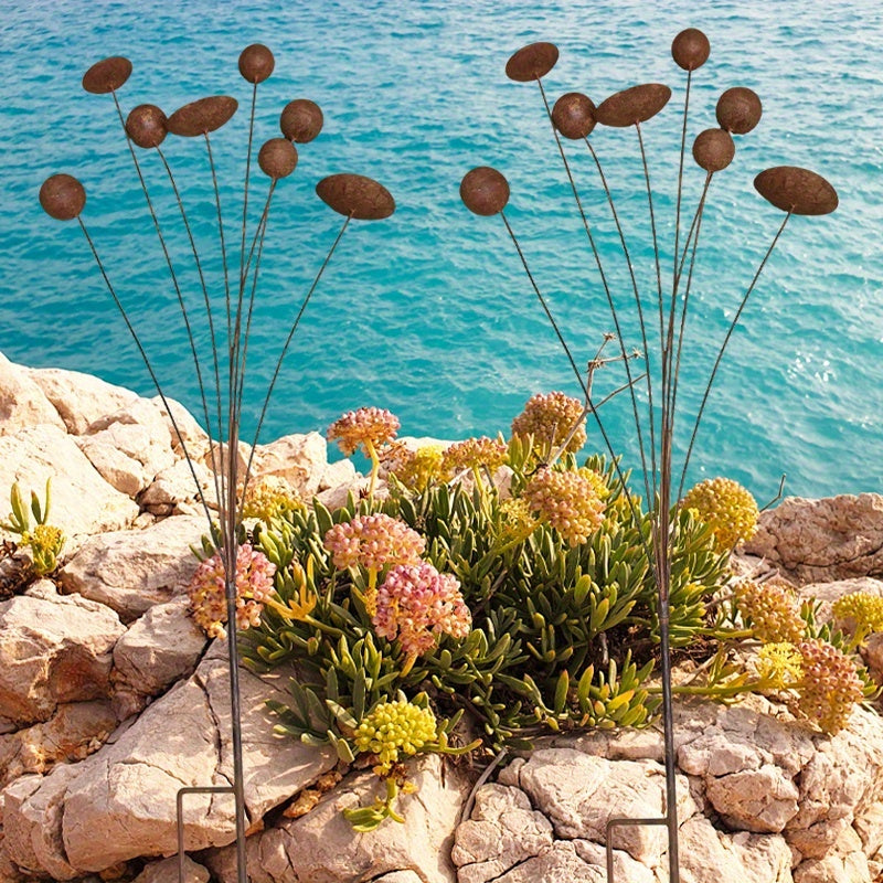 Makelift Studio Handmade Metal Kinetic Floral Garden Stake