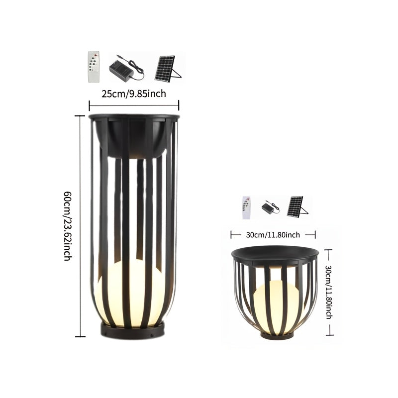 Solar Floor Lamp Outdoor IP65 Uplight Remote Control