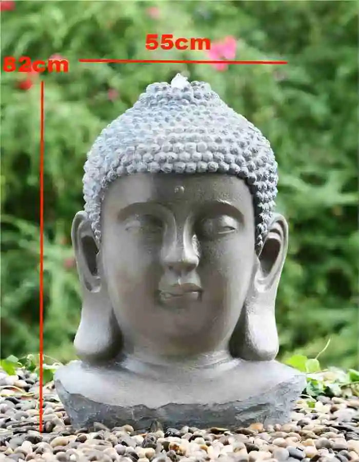 Waterfall Buddha Fountain Indoor Garden Statue Resin Decor
