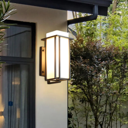 Bymaocar Elegant American Iron Outdoor Wall Lamp Rustproof