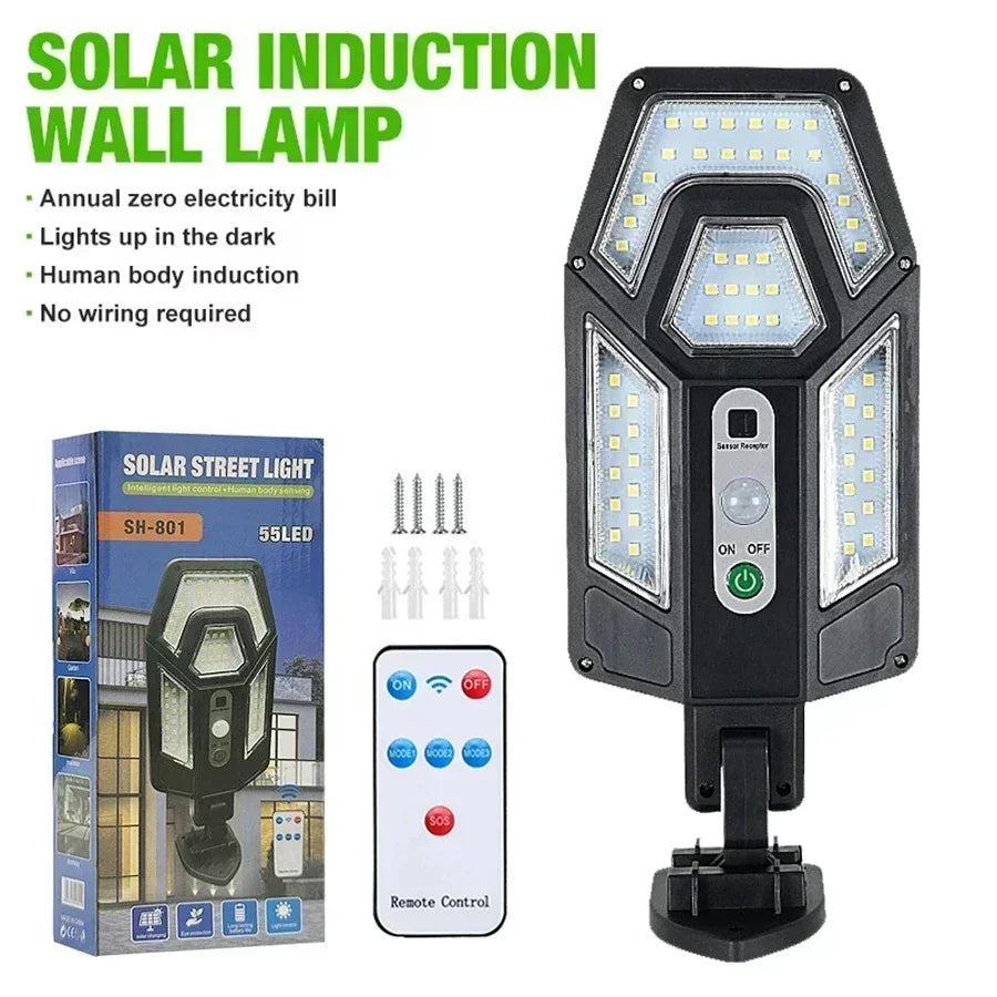 BALDR Solar LED Outdoor Wall Lamp With Motion Sensor
