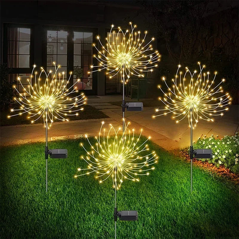 Super Cheese Solar LED Firework Fairy Light Decoration