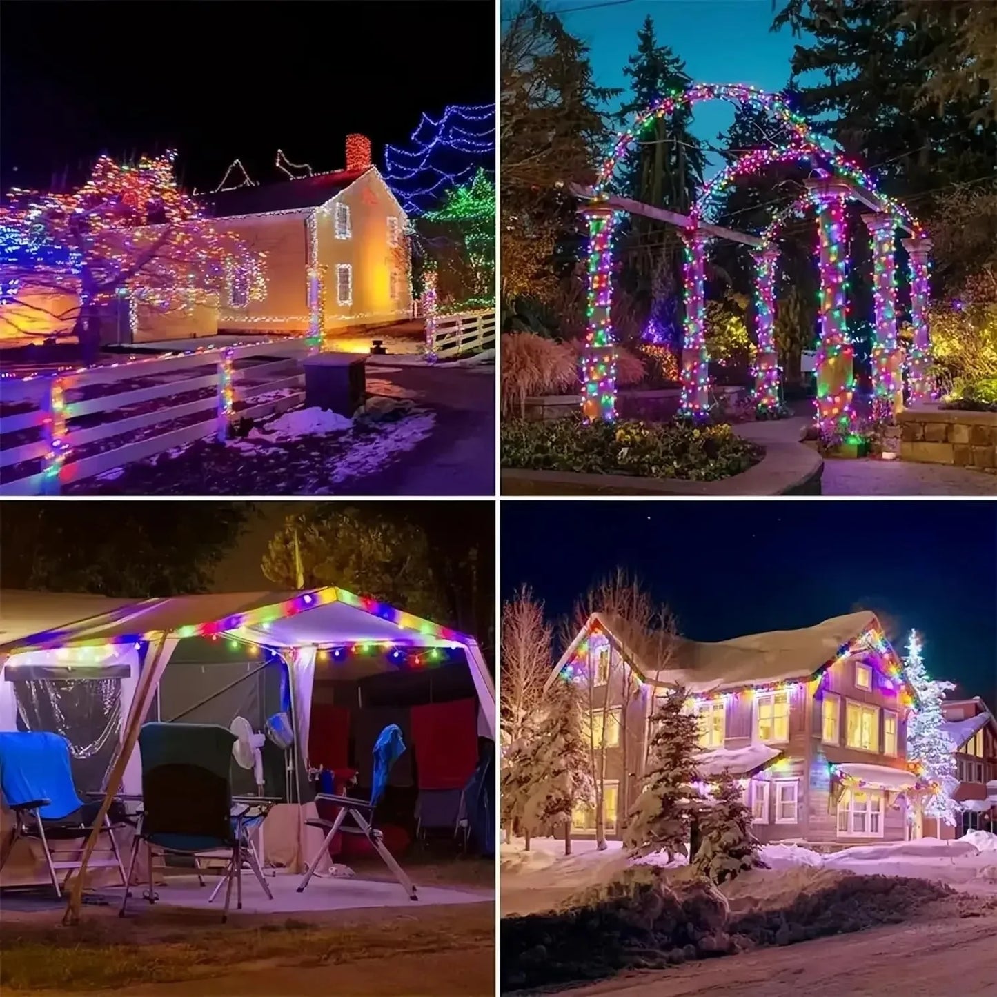 GOTPC Solar Fairy Lights Outdoor String Lights IP65 Garden