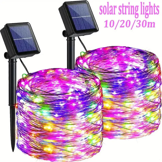 GOTPC Solar Fairy Lights Outdoor String Lights IP65 Garden