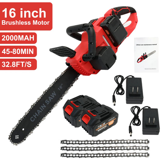 HG0289 Brushless 42V Cordless Chainsaw With Two Batteries