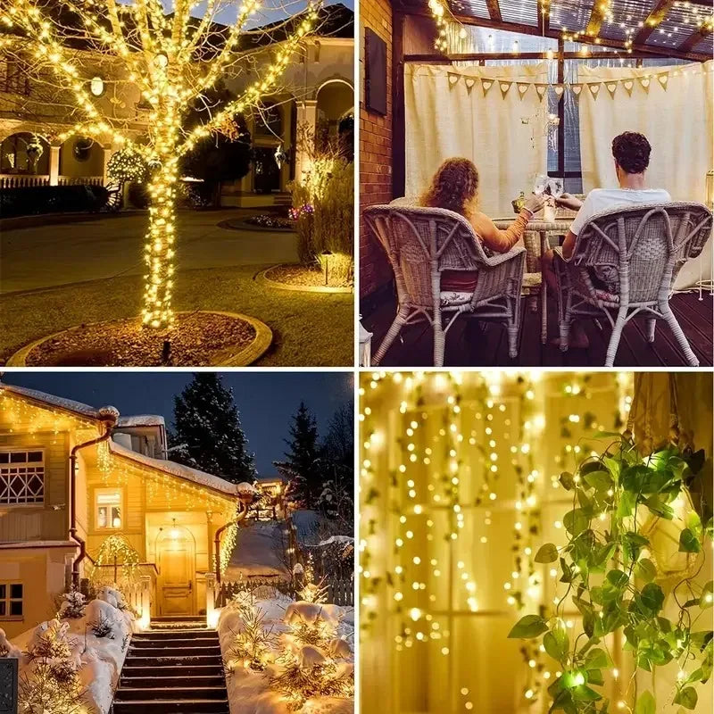 GOTPC Solar Fairy Lights Outdoor String Lights IP65 Garden