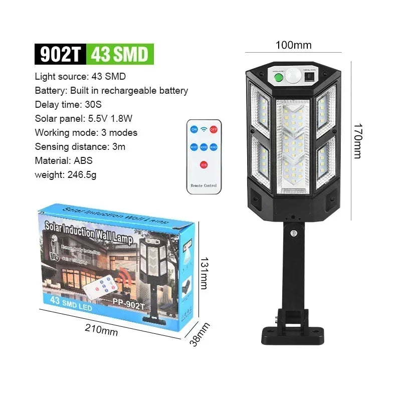 BALDR Solar LED Outdoor Wall Lamp With Motion Sensor