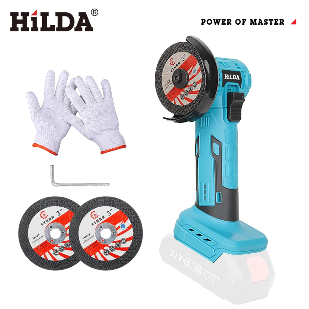HILDA 12V Mini Cordless Angle Grinder With Battery Pack