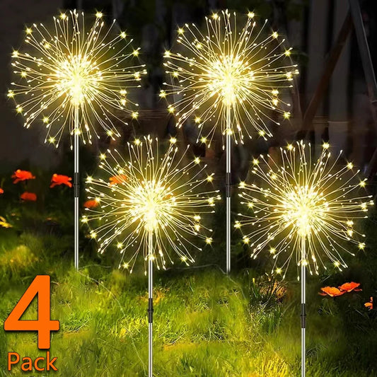 Super Cheese Solar LED Firework Fairy Light Decoration