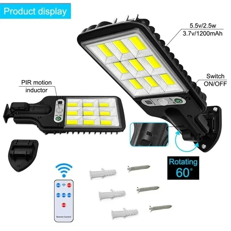 BALDR Solar LED Outdoor Wall Lamp With Motion Sensor