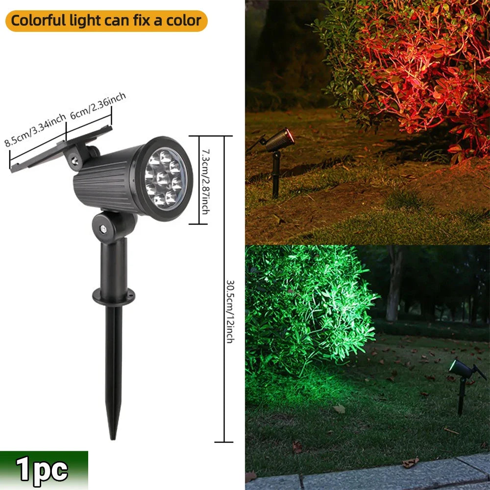 Heinast Solar RGB LED Spot Lights IP65 Outdoor Garden