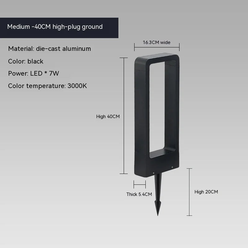 Padansa LED Lawn Lamp Outdoor IP65 Aluminum Garden Light