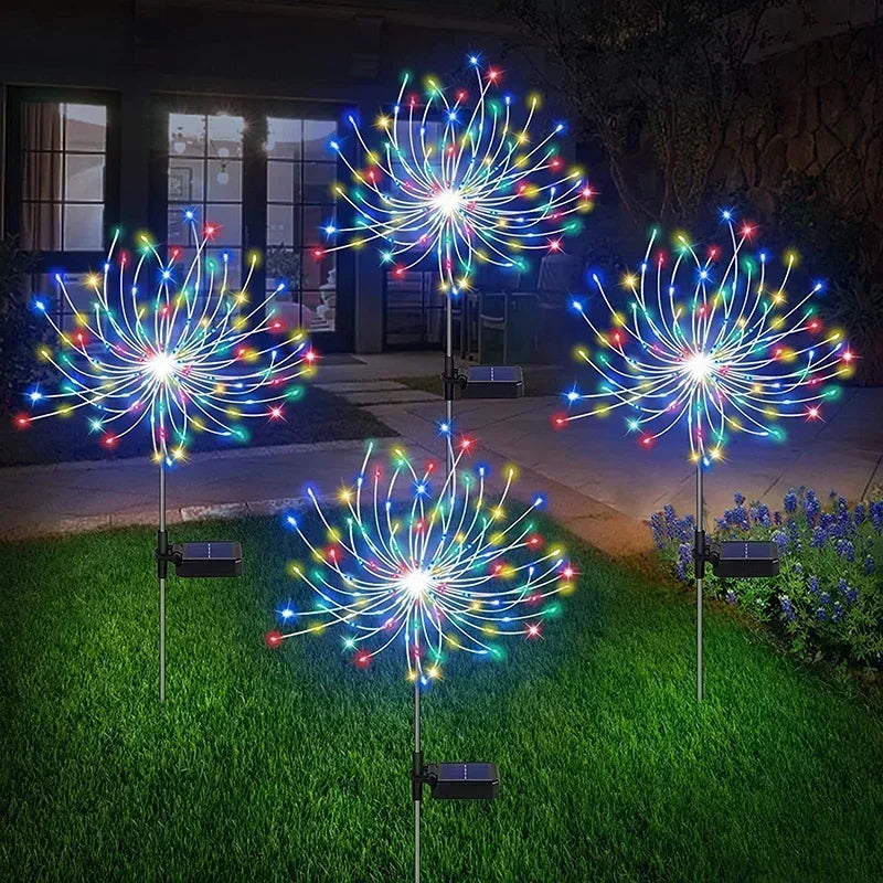 Super Cheese Solar LED Firework Fairy Light Decoration