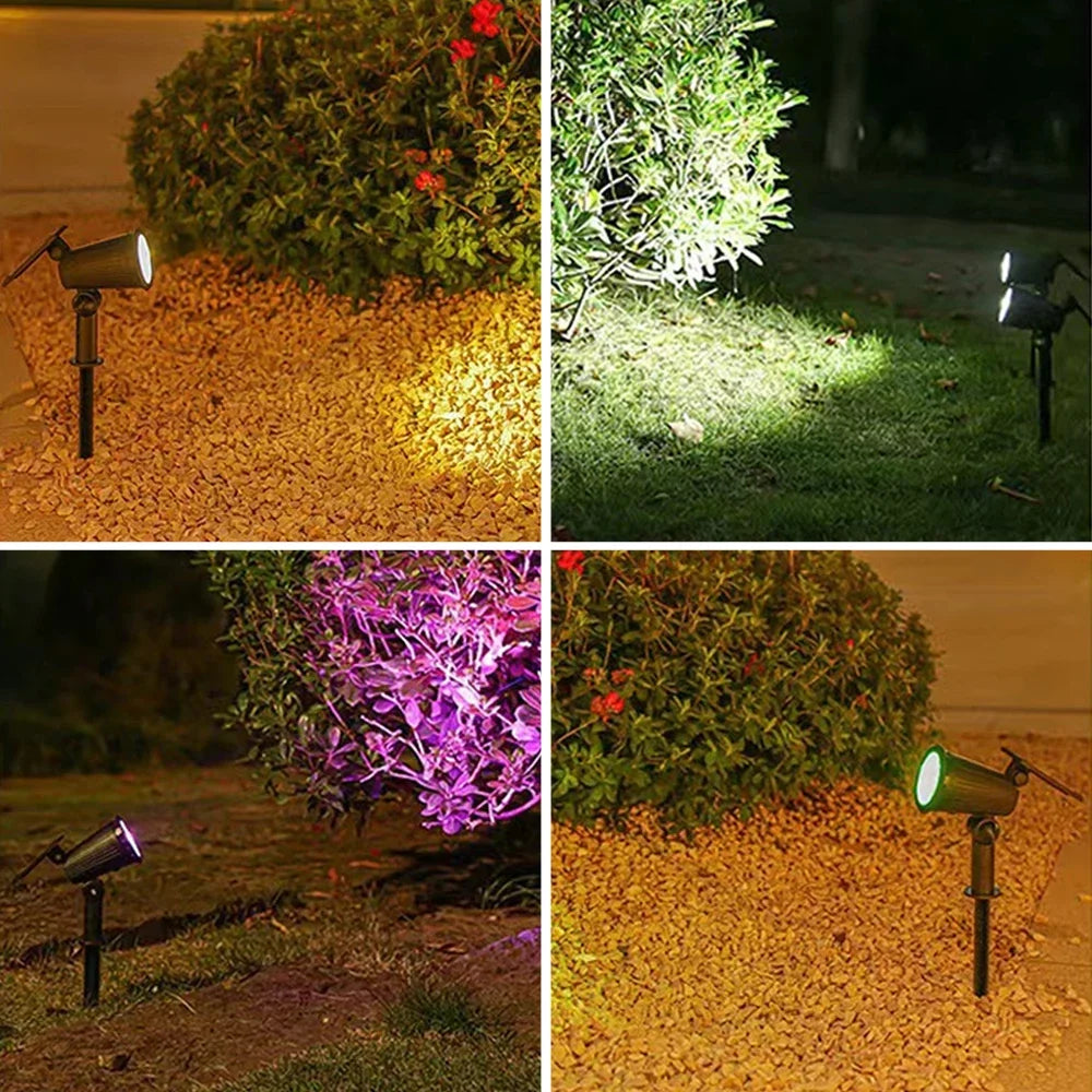 Heinast Solar RGB LED Spot Lights IP65 Outdoor Garden