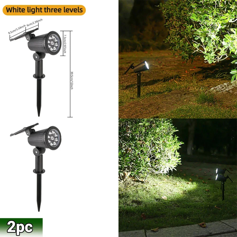 Heinast Solar RGB LED Spot Lights IP65 Outdoor Garden
