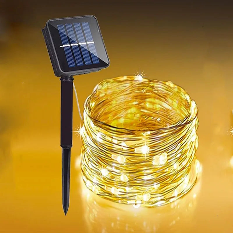 GOTPC Solar Fairy Lights Outdoor String Lights IP65 Garden