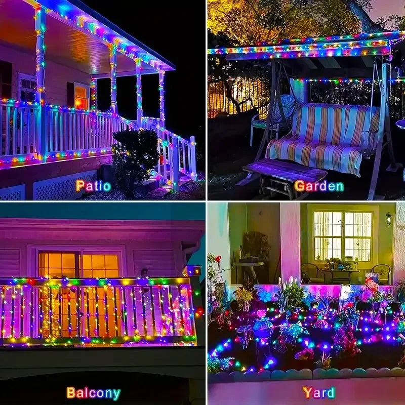 GOTPC Solar Fairy Lights Outdoor String Lights IP65 Garden
