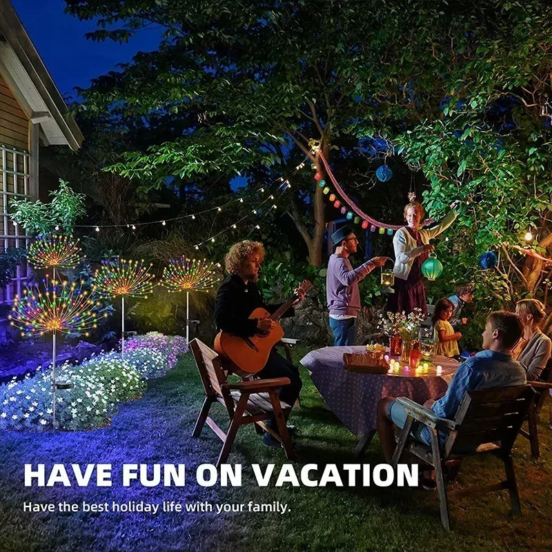 Super Cheese Solar LED Firework Fairy Light Decoration