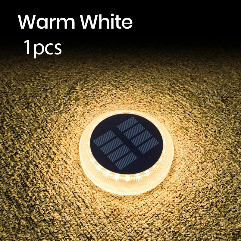 Solar LED Garden Lights IP68 Waterproof Step Lighting