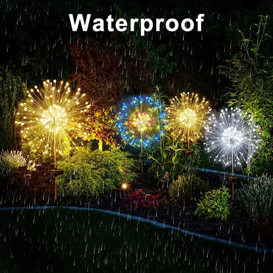 Hoopet IP65 Solar Firework Light Outdoor With 8 Modes