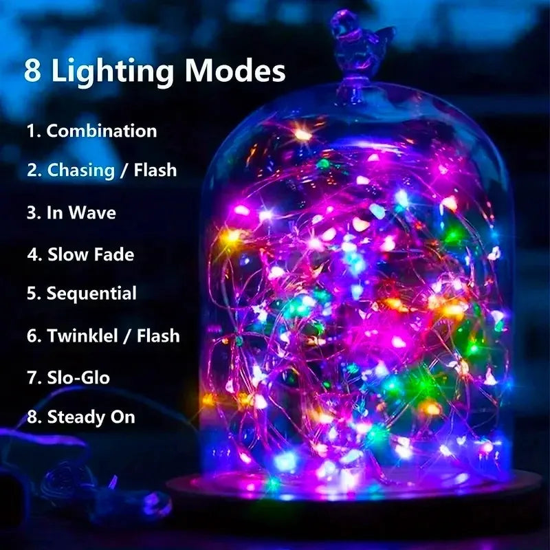 GOTPC Solar Fairy Lights Outdoor String Lights IP65 Garden
