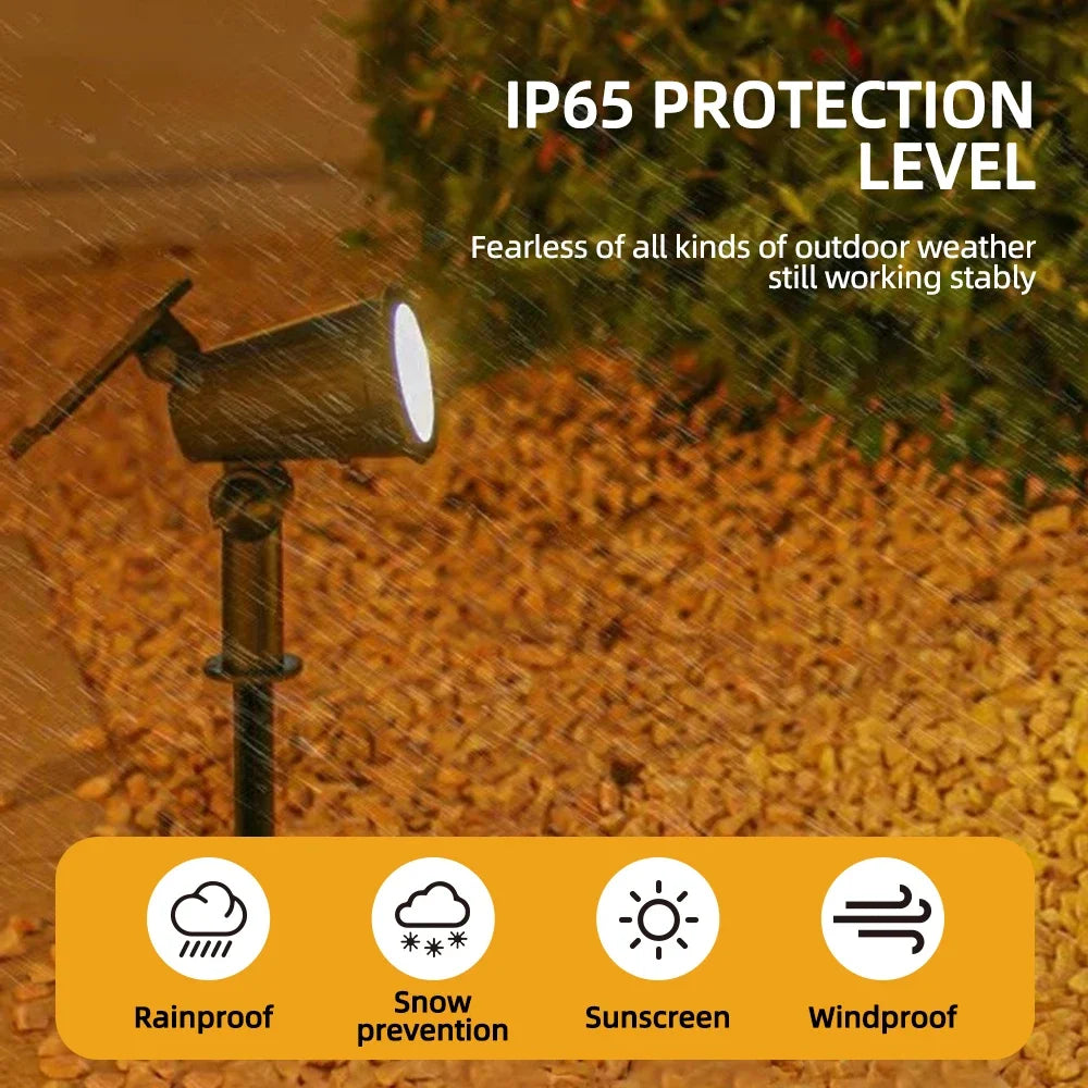 Heinast Solar RGB LED Spot Lights IP65 Outdoor Garden