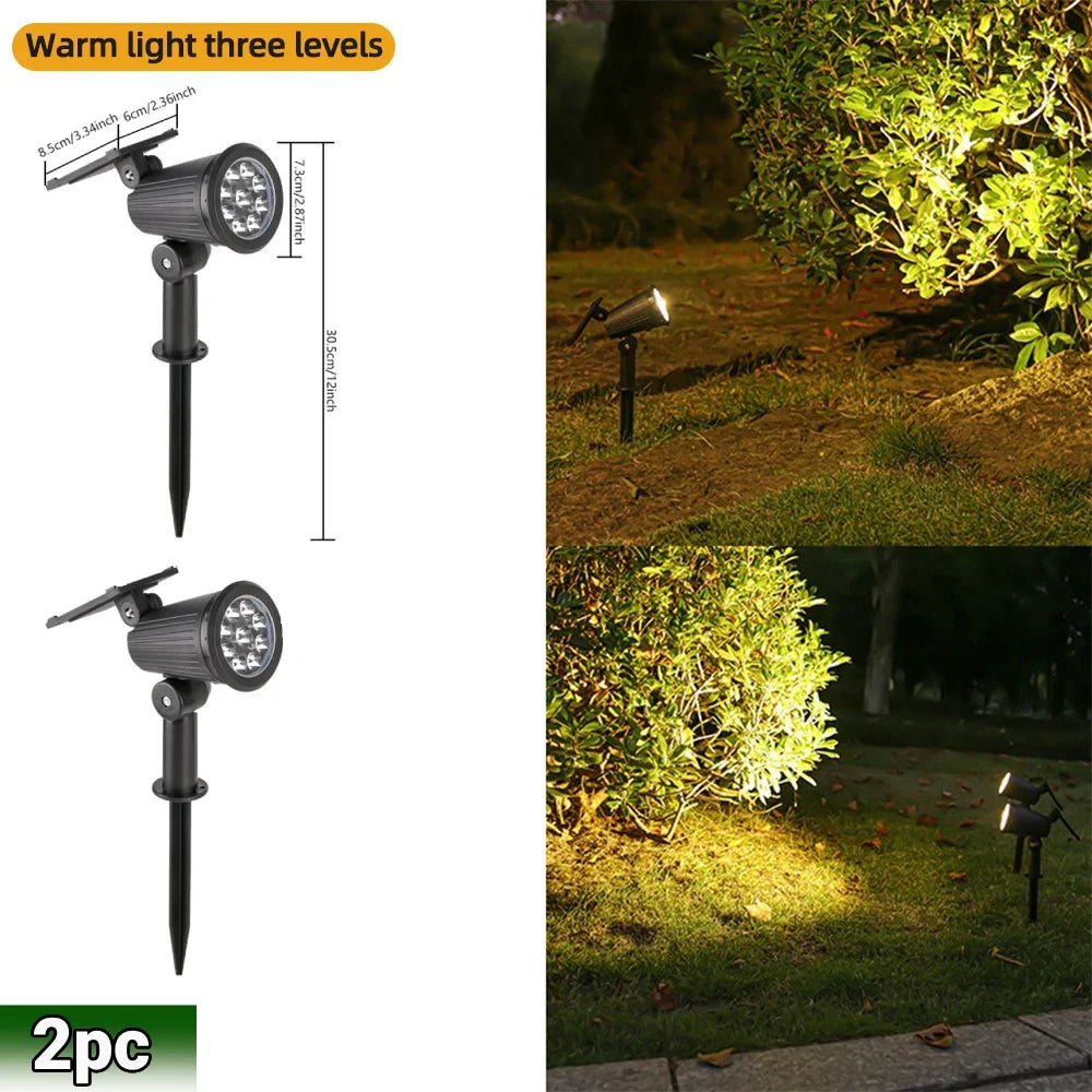 Heinast Solar RGB LED Spot Lights IP65 Outdoor Garden