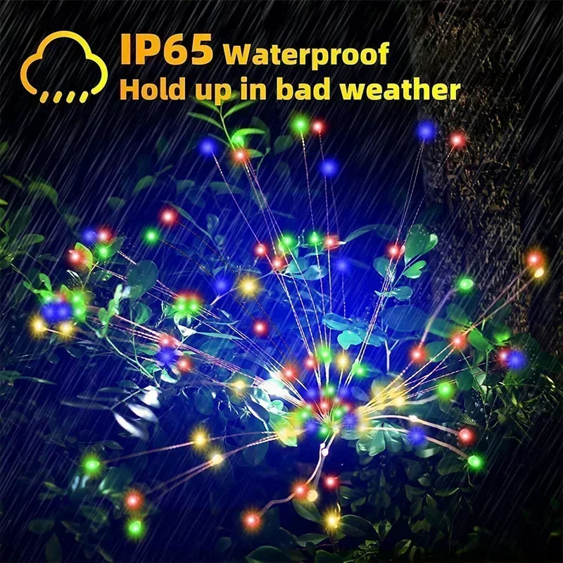 Super Cheese Solar LED Firework Fairy Light Decoration