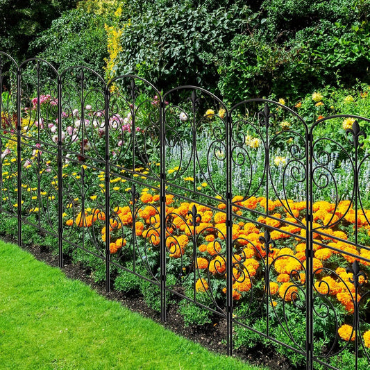 Heightened Decorative Garden Fence 10 Pack Arched Border
