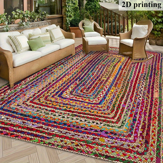Outdoor Ethnic Style Leisure Mat For Patio And Beach