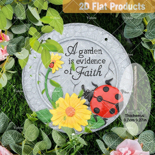 Resin Welcome Garden Sign Stepping Stone Insect Song