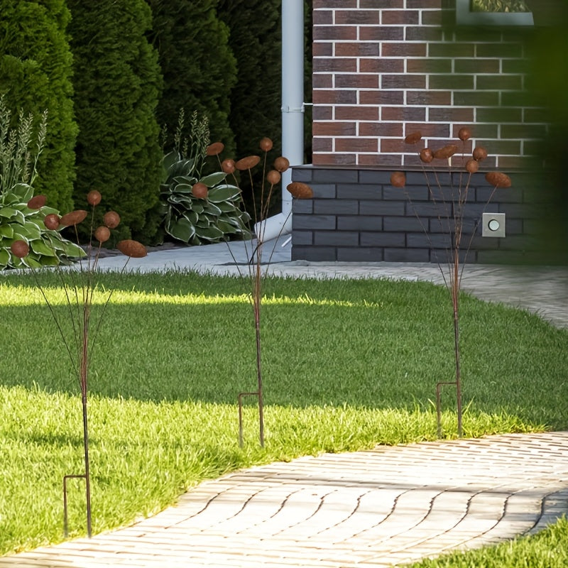 Makelift Studio Handmade Metal Kinetic Floral Garden Stake