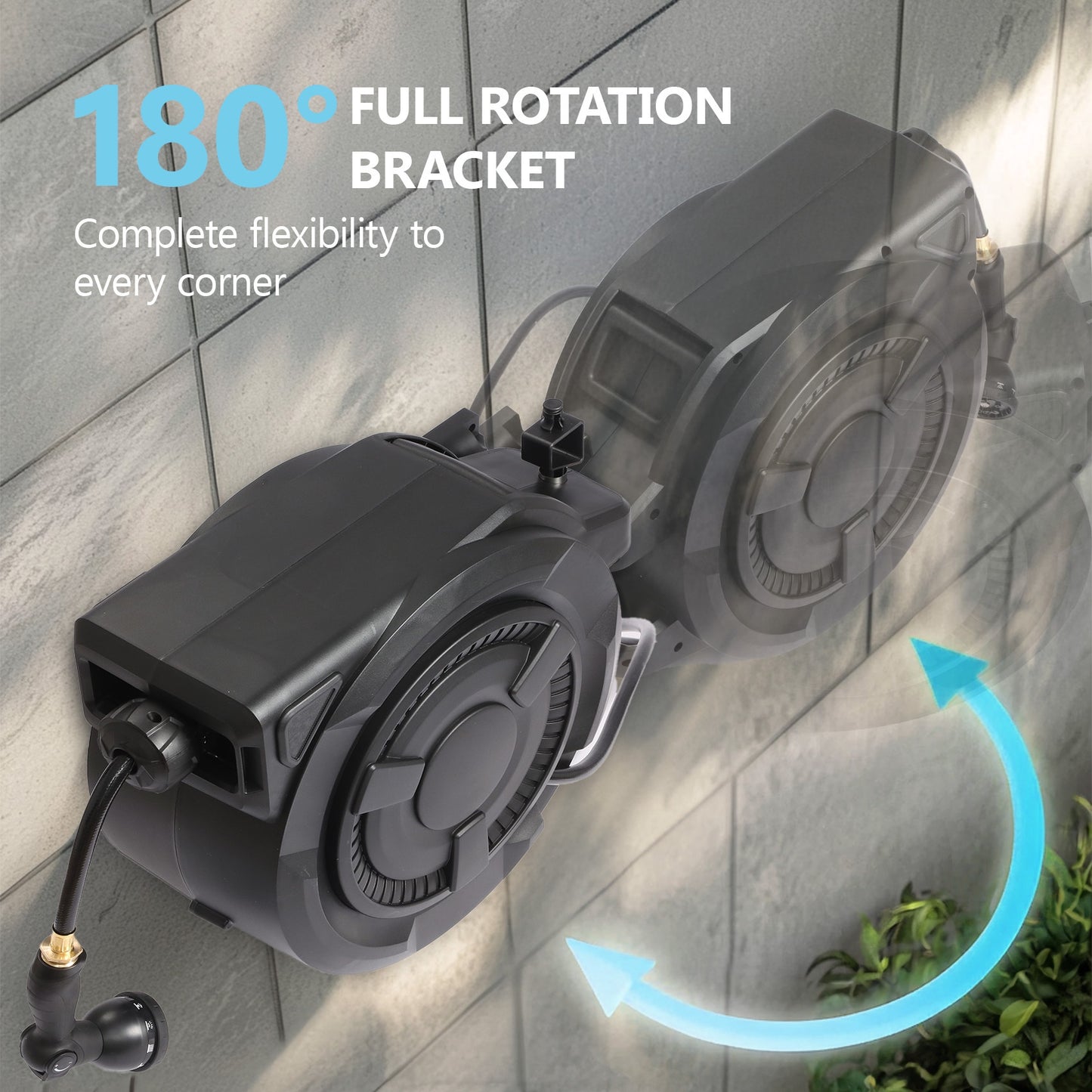 Little Dove Garden Hose Reel Automatic With Slow Return