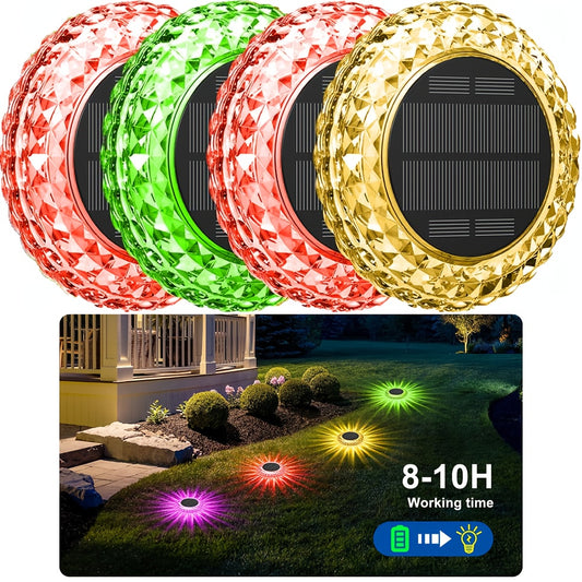 VIRIDI Solar Powered LED Pathway Lights Waterproof