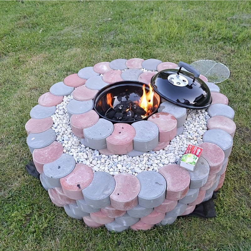 Reusable Crescent Moon Concrete Mold For Garden Pavers