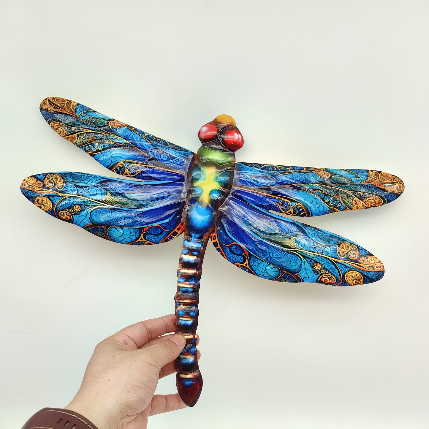 Metal Dragonfly Garden Wall Art Decor Set For Outdoors