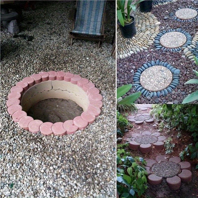 Reusable Crescent Moon Concrete Mold For Garden Pavers